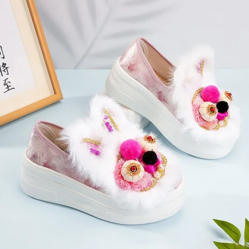 Hanfu Shoes, Embroidered Shoes, Handmade