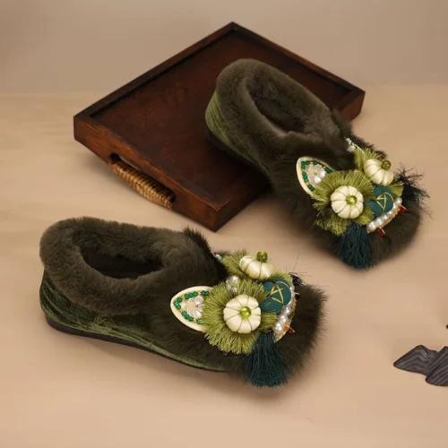 Hanfu Shoes, Embroidered Shoes, Handmade