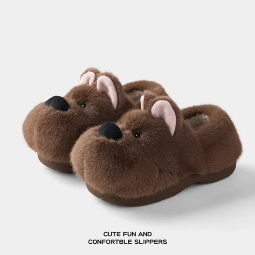 Cute Animal Shoes, Fluffy House Shoes