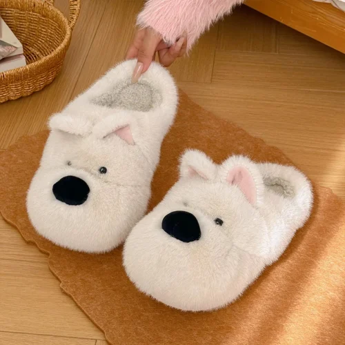 Cute Animal Slippers, Fluffy House Shoes