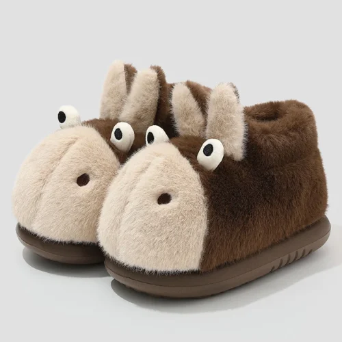 Cute Animal Shoes, Fluffy House Shoes
