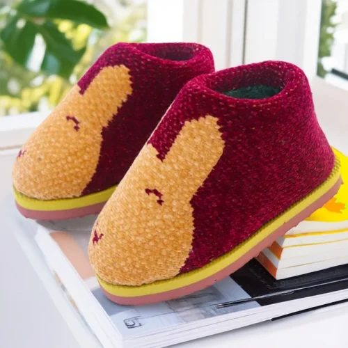 Cozy Handmade Cotton Slippers for Kids