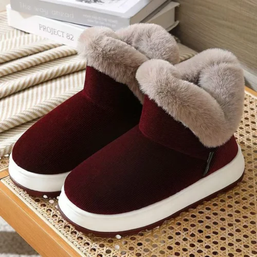 Handmade Cotton Shoes, Warm For Outdoor Wear
